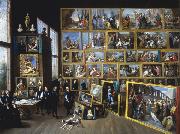    David Teniers Archduke Leopold William in his Gallery in Brussels-p oil painting reproduction